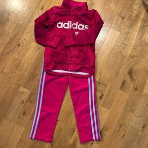 Girls adidas track suit